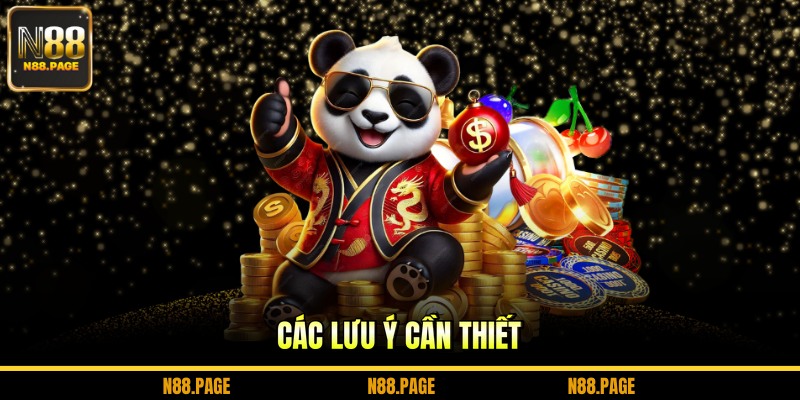 Các lưu ý cần thiết