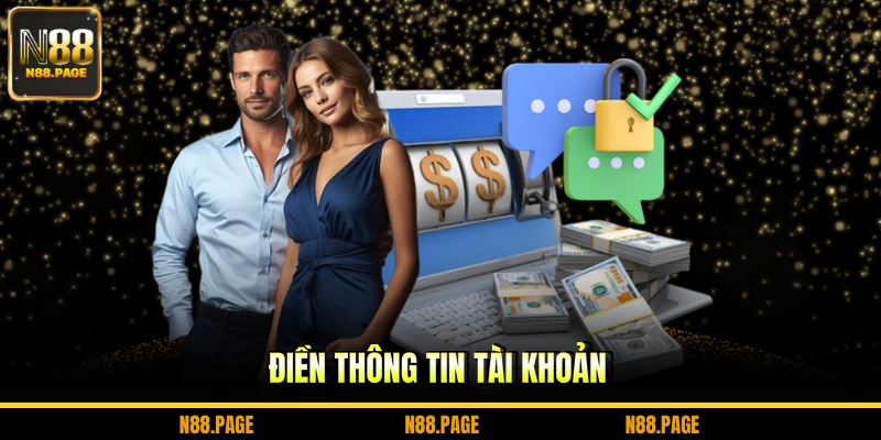 Điền thông tin tài khoản